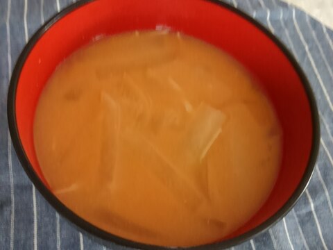 キムチ鍋スープと酒粕で　時短スープ